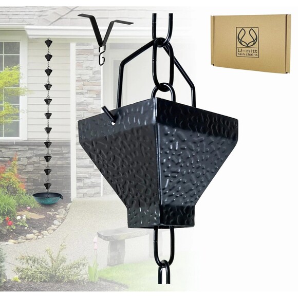 U-Nitt Other - U-nitt Rain Chain Water Collection for Gutters  Rainwater   Diverter  8.5 FT NEW